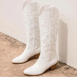 Erocalli Knee High Cowboy Western Boots